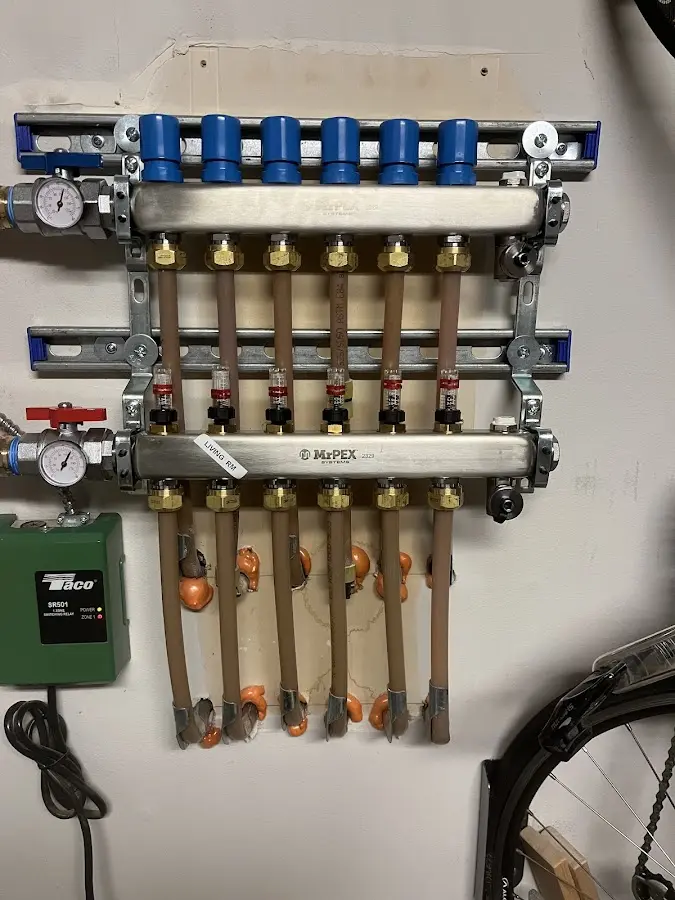 Plumber performing Gas Line Installation at a residential property in San Benito